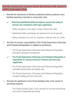 Florida Contractor License Exam Questions & Answers 2026 &vert; 164 Most Tested Q&A &vert; Guaranteed Pass &vert; Graded A&plus;