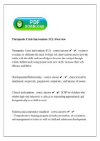 Therapeutic Crisis Intervention &lpar;TCI&rpar; Study Guide &vert; Training & Exam Review &vert; 2026
