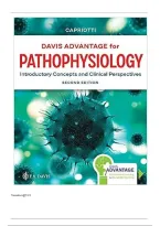 Davis Advantage for Pathophysiology 2nd Edition Capriotti Test Bank