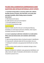 PN 2002 FINAL EXAMINATION COMPREHENSIVE EXAM QUESTIONS AND DETAILED RATIONALES LATEST UPDATE