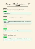 A&P chapter 5&6 Questions and Answers 100&percnt;&NewLine;Verified