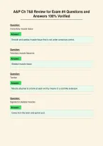 A&P Ch 7&8 Review for Exam &num;4 Questions and&NewLine;Answers 100&percnt; Verified