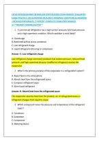 CFESA REFRIGERATION TECHNICIAN CERTIFICATION EXAM NEWEST EVALUATED &NewLine;EXAM PRACTICE 120 QUESTIONS 2026-2027&vert;ORIGINAL QUESTIONS & ANSWERS &NewLine;&vert;DETAILED RATIONALES &vert;&ast;HINTED&ast; COMPLETE EXAM PREP GRADED &NewLine;A&plus;&ast;&ast;INSTANT DOWNLOAD PDF&ast;&ast; 