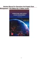 Solution Manual for Operations and Supply Chain Management&comma; 17th Edition by F&period; Robert Jacobs & Richard B&period; Chase &vert; Chapters 1-22 &vert; Verified Step-by-Step Solutions &vert; Process Analysis&comma; Lean Six Sigma&comma; Inventory Management&comma; Supply Chain Strategy &vert; APICS CSCP