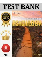 Test Bank &mdash; Introduction to Psychology&comma; 12th Edition &lpar;Kalat&comma; 2021&rpar; &vert; All Chapters 1-15 Covered&NewLine;