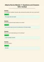 Alberta Novice Module 11 Questions and Answers&NewLine;100&percnt; Verified