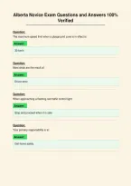 Alberta Novice Exam Questions and Answers 100&percnt;&NewLine;Verified