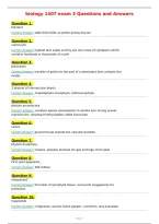 biology 1407 exam 3 Questions and Answers&NewLine;
