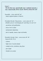 NR 326 Mental Health Nursing Exam 1&comma; 2&comma; 3 & Final Review &vert; 2026 Study Guide