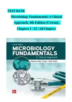 TEST BANK&NewLine;Microbiology Fundamentals-A Clinical  Approach&comma; 4th Edition &lpar;Cowan&rpar;&comma;  Chapters 1 - 22 &vert; All Chapters&NewLine;