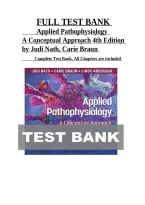 Full Test Bank for Applied Pathophysiology&colon; A Conceptual Approach 4th Edition by Judi Nath & Carie Braun 9781975179199