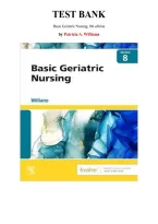 Test Bank for Basic Geriatric Nursing&comma; 8th Edition by Patricia Williams&comma; Chapter 1-20 &vert; All Chapters 