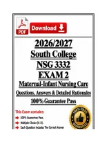 NSG3332&sol;NSG 3332 Exam 2 &vert; Maternal-Infant Nursing Care &vert; South College &vert; Q & A &vert; 2026&sol;2027 Edition &lpar;PDF&rpar; 
