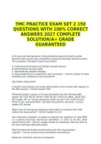 TMC PRACTICE EXAM SET 2 150 QUESTIONS WITH 100&percnt; CORRECT ANSWERS 2027 COMPLETE SOLUTION&sol;A&plus; GRADE GUARANTEED