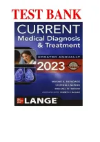 Test Bank for CURRENT Medical Diagnosis & Treatment 2023&comma; 62nd Edition by Maxine A&period; Papadakis&comma; Stephen J&period; McPhee&comma; Michael W&period; Rabow & Kenneth R&period; McQuaid &vert; Questions and Answers &vert; Chapters 1&ndash;42
