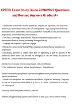KPEERI Exam Study Guide 2026&sol;2027 &ndash; Questions and Revised Answers Graded A&plus;&comma; exam study guide with answers