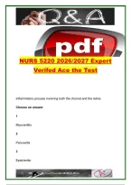 NURS 5220 Exam 2026&sol;2027 &ndash; 100&plus; Questions & Answers&colon; Skin Disorders&comma; Eye & Ear Diseases&comma; Lymphatic&comma; Thyroid & Respiratory Conditions