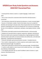 KPEERI Exam Study Guide &ndash; Questions and Answers 2026&sol;2027 Guaranteed Pass&comma; exam study guide with answers