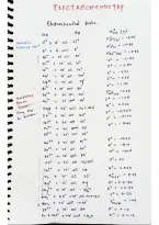 Electrochemistry systematics notes&NewLine;