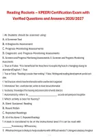 Package deal for KPEERI Exam Study Guide &ndash; Questions and Answers 2026&sol;2027 Guaranteed Pass&comma; exam study guide with answers