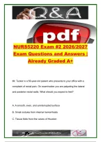 NURS 5220 EXAM COMPLETE PACKAGE DEAL