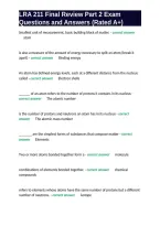 LRA 211 Final Review Part 2 Exam Questions and Answers &lpar;Rated A&plus;