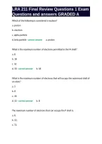 LRA 211 Final Review Questions 1 Exam Questions and answers GRADED A&period;