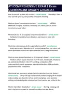 ATI COMPREHENSIVE EXAM 1 Exam Questions and answers GRADED A&period;