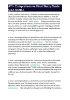 ATI - Comprehensive Final Study Guide Q&A rated A&period;