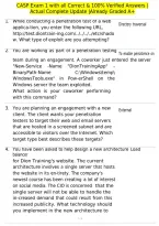CASP Exam 1 with all Correct & 100&percnt; Verified Answers &vert;Actual Complete Update &vert;Already Graded A&plus;
