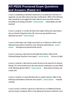 ATI PEDS Proctored Exam Questions and Answers &lpar;Rated A&plus;&rpar;&period;