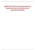 Inside LVMH Certificate Final Quiz Preparation Guide&colon; Guidelines&comma; Passing Requirements & Verified Test Bank Questions with Rationales &lpar;2026&sol;2027&rpar;