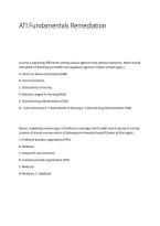 ATI Fundamentals Remediation &ndash; Study Guide&comma; Review Notes & Practice Questions