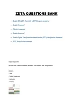 ZDTA Questions Bank &ndash; Practice Questions&comma; Answers & Study Guide