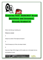 Firearms Test 2026&sol;2027 &ndash; Gun Safety&comma; Marksmanship&comma; Decisional Shooting&comma; Reloads&comma; Malfunctions & Combat Triad Questions and Answers