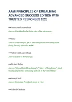 AAMI PRINCIPLES OF EMBALMING&NewLine;ADVANCED SUCCESS EDITION WITH&NewLine;TRUSTED RESPONSES 2026