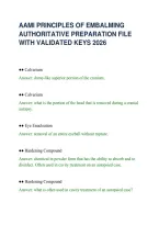 AAMI PRINCIPLES OF EMBALMING&NewLine;AUTHORITATIVE PREPARATION FILE&NewLine;WITH VALIDATED KEYS 2026