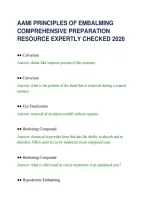 AAMI PRINCIPLES OF EMBALMING&NewLine;COMPREHENSIVE PREPARATION&NewLine;RESOURCE EXPERTLY CHECKED 2026