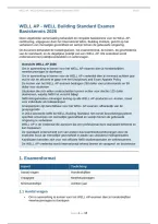 WELL AP WELL Building Standard  - Complete Samenvatting en Oefenvragen