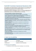 Hoofd BHV Coordinator Operationeel - Complete Samenvatting en Oefenvragen
