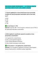IOWA DENTAL BOARD JURISPRUDENCE &mdash; 210 ORIGINAL PRACTICE QUESTIONS COMPLETE WITH 100&percnt; CORRECT ANSWERS