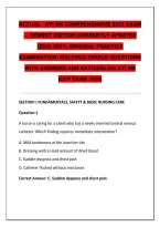 ATI RN COMPREHENSIVE PACKAGE DEAL NEWEST UPDATED