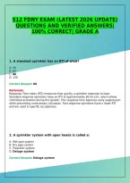 S12 FDNY EXAM &lpar;LATEST 2026 UPDATE&rpar; QUESTIONS AND VERIFIED ANSWERS&vert; 100&percnt; CORRECT&vert; GRADE A