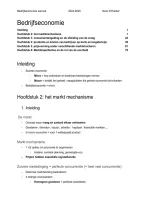 Bedrijfseconomie Samenvatting &vert; 2024-2025 &vert; UA