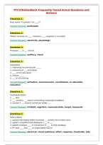 PTI II Biofeedback Frequently Tested Actual Questions and&NewLine;Answers