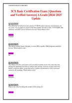 3CX Basic Certification Exam 2024&sol;2025&colon; Complete Q&A Study Guide with Verified Answers & A Grade Guarantee 