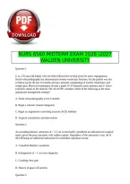 NURS 6560 MIDTERM EXAM 2026 2027
