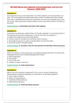 RN HESI Maternity Updated Actual Questions and Correct&NewLine;Answers &lpar;2026-2027&rpar;