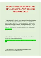 NR 601 &ndash; NR 602 Exam Package 2025&ndash;2026 &ndash; Practice Questions&comma; Test Bank & Study Guide