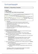 Gezinspedagogiek 1e bachelor pedagogische wetenschappen&vert;  VOLLEDIGE samenvatting &vert; KU Leuven &vert; 2025&sol;26